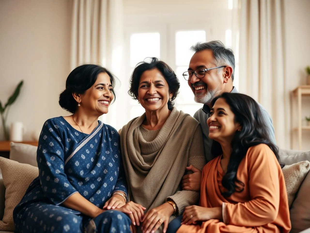 Indian family supported by Exux Group financial services